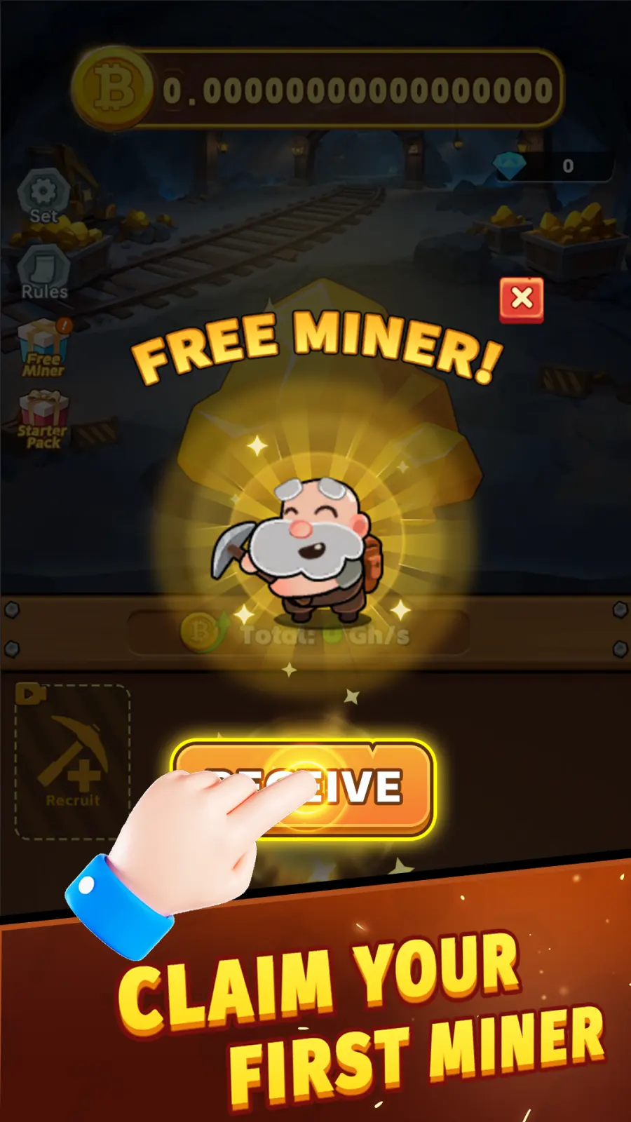 Bitcoin Miner - Gold Diggers — in-game screenshot