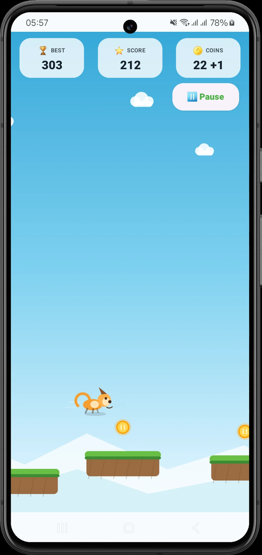 Puppy Coin Jump — in-game screenshot